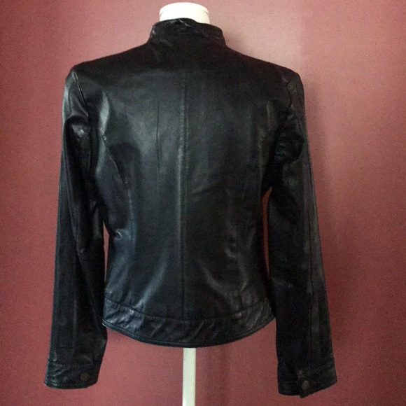 Nicole Miller New York Leather Jacket - Picture 6 of 11